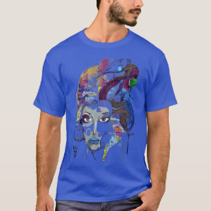 "Electric Muse: Urban Dreams in Vivid Color T-Shirt