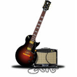 Electric n' Amp Classic Sunburst Cutout<br><div class="desc">An electric guitar is a guitar that uses the principle of direct electromagnetic induction to convert vibrations of its metal strings into electric audio signals.  The signal generated by an electric guitar is too weak to drive a loudspeaker,  so it is amplified before sending it to a loudspeaker.</div>