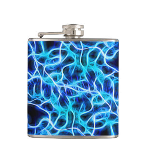 Electric Neon Blue Tesla Coil Lightning Flask
