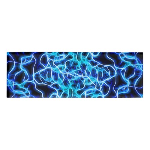 Electric Neon Blue Tesla Coil Lightning Name Tag