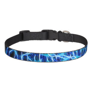 Electric Neon Blue Tesla Coil Lightning Pet Collar