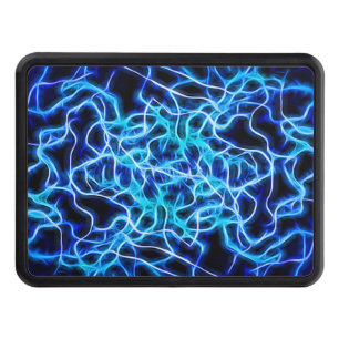 Electric Neon Blue Tesla Coil Lightning Tow Hitch Cover
