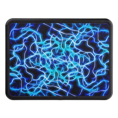 Electric Neon Blue Tesla Coil Lightning Tow Hitch Cover