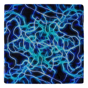 Electric Neon Blue Tesla Coil Lightning Trivet