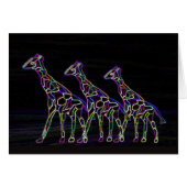 Electric Neon Giraffes (Front Horizontal)