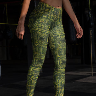 Electric Neon Gold Leggings – Cool