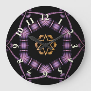 Electric North Star Large Clock