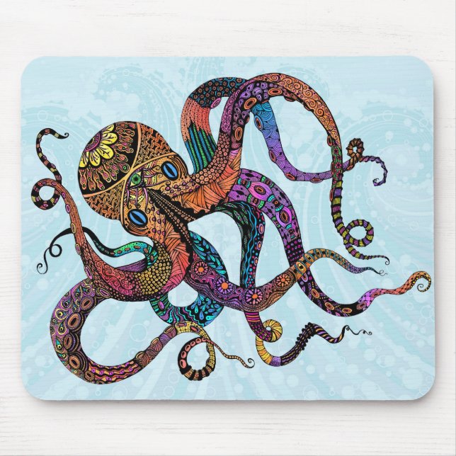 Electric Octopus Mousepad (Front)