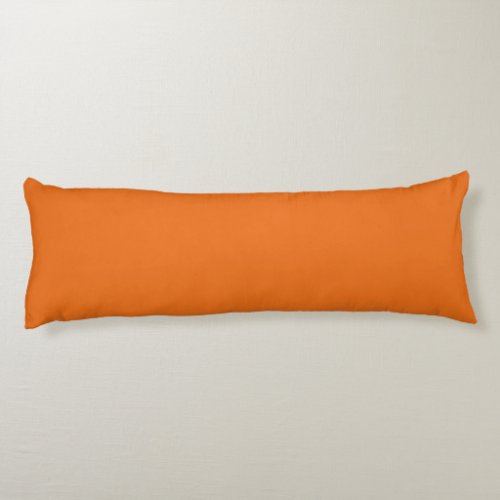 Electric Orange Solid Color Body Pillow