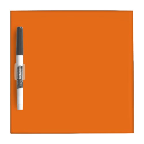 Electric Orange Solid Color Dry Erase Board