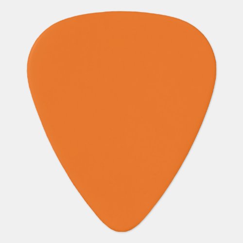 Electric Orange Solid Color Guitar Pick