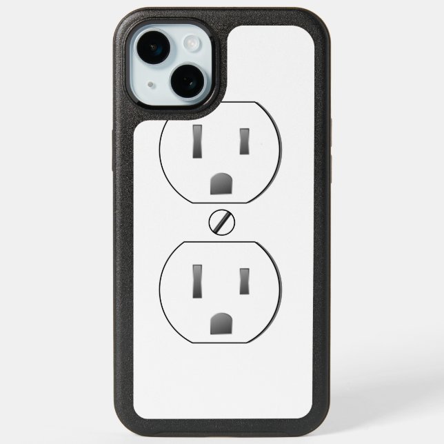 Electric Outlet iPhone 15 Plus Case (Back)