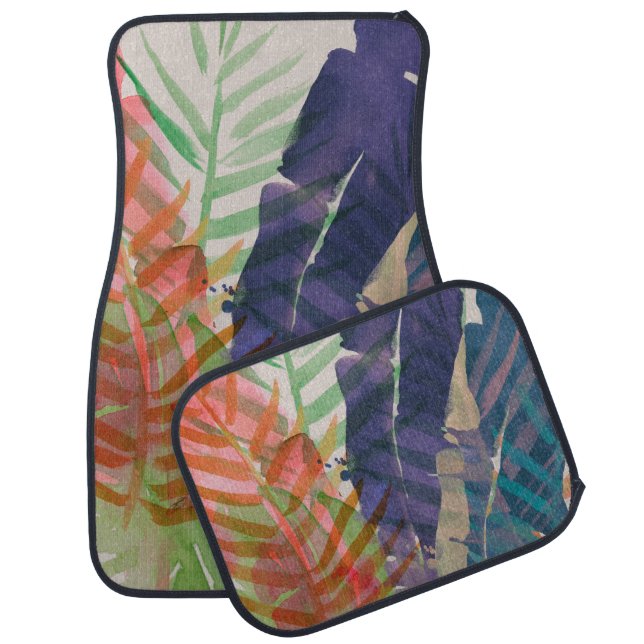 Electric Palms Car Floor Mat (Set)