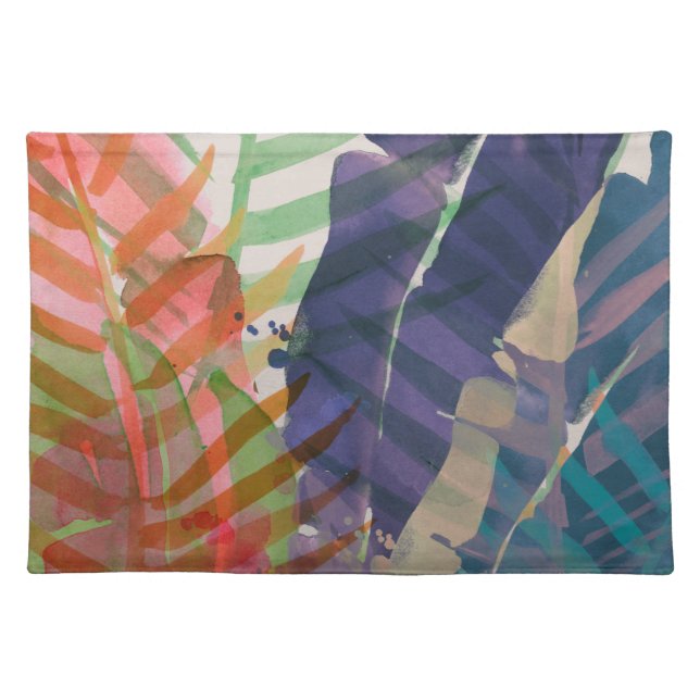 Electric Palms Cloth Placemat (Front)