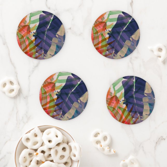 Electric Palms Coaster Set (In Situ)