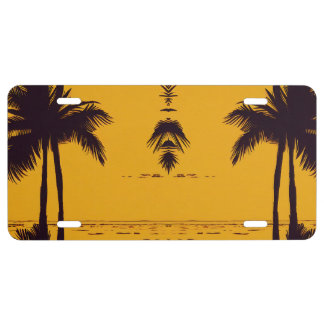 Electric Palms License Plate