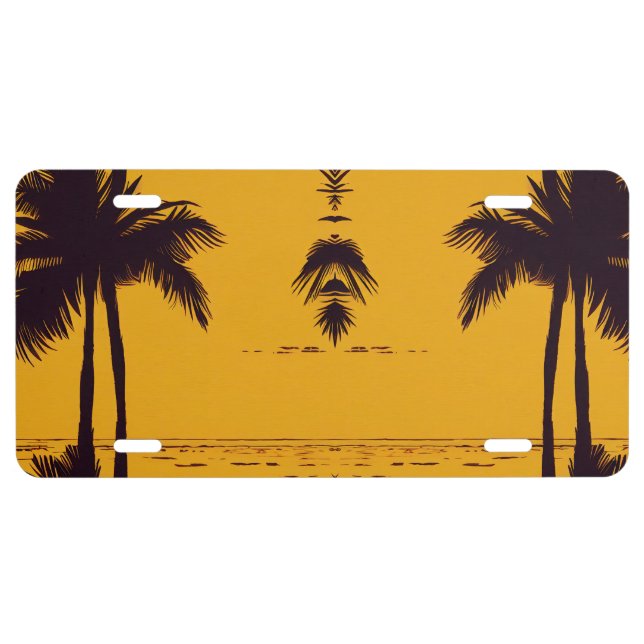 Electric Palms License Plate (Front)