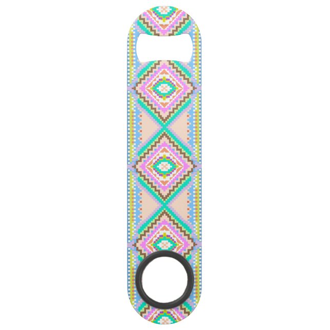 Electric Pastel Dream Kaleidoscope Bar Key (Front)