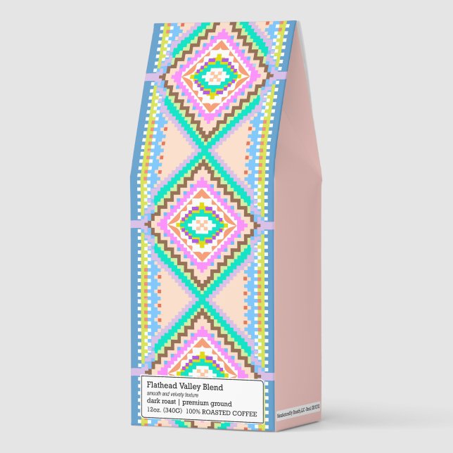 Electric Pastel Dream Kaleidoscope Roasted Coffee (Front)
