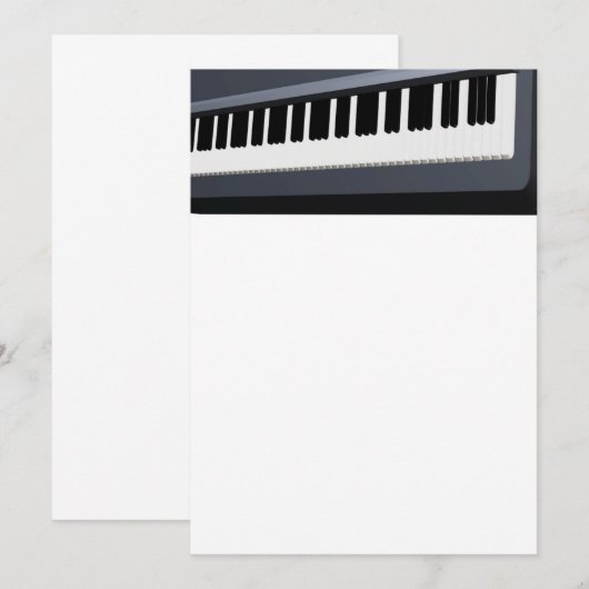 Electric piano keyboard (Front/Back)