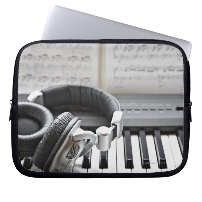 Electric Piano Keyboard Laptop Sleeve (Front)