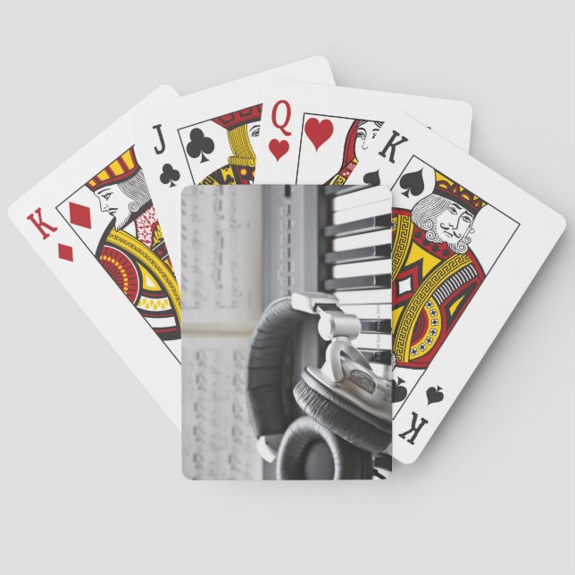 Electric Piano Keyboard Poker Cards (Back)