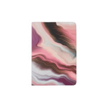 Electric pink marbled waves