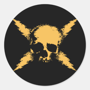 Electric Pirate Classic Round Sticker