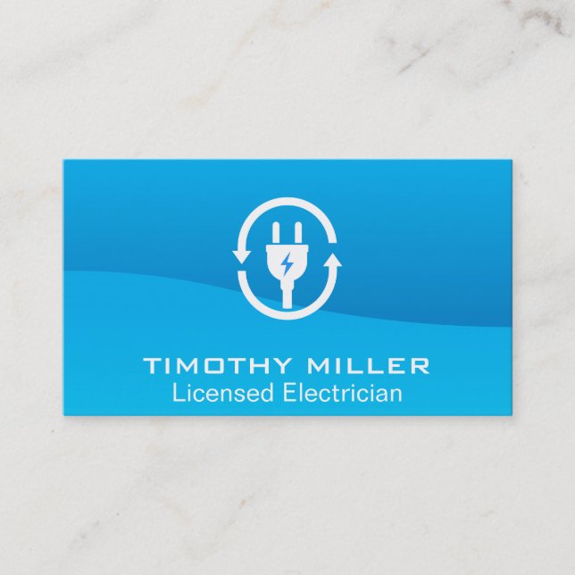 Electric Plug Business Card (Front)