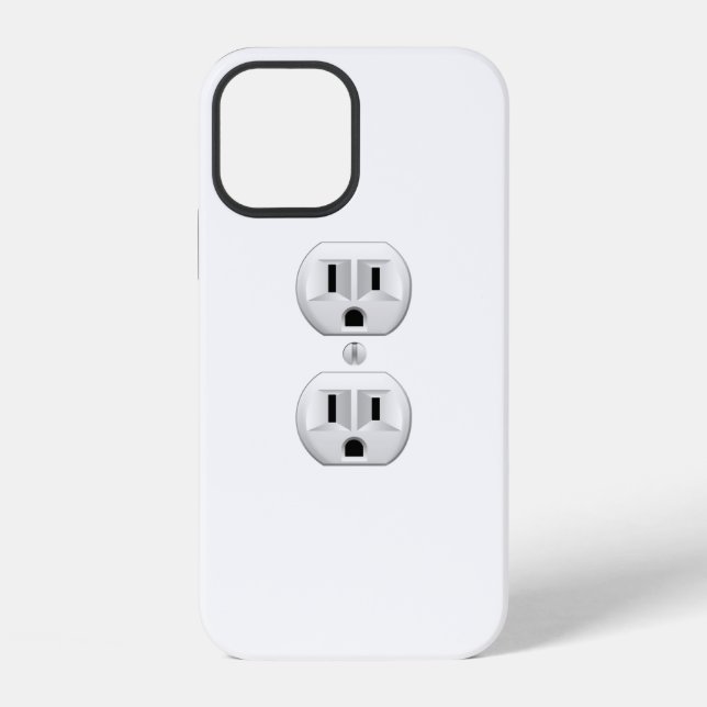 Electric Plug Wall Outlet Fun Customize Color Iphone Case (Back)