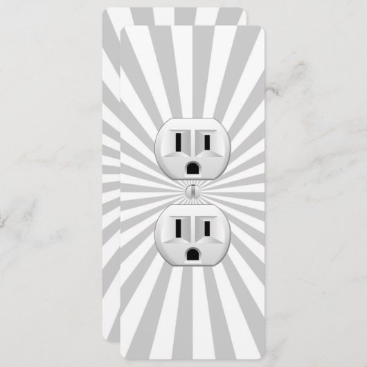 Electric Plug Wall Outlet Fun Customize This! (Front/Back)