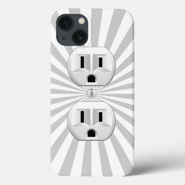 Electric Plug Wall Outlet Fun Customize This! Case-Mate iPhone Case (Back)