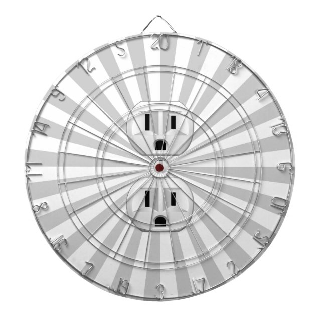 Electric Plug Wall Outlet Fun Customize This! Dartboard With Darts (Front)
