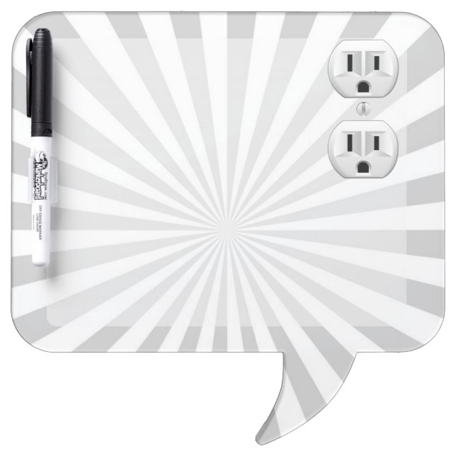 Electric Plug Wall Outlet Fun Customize This! Dry Erase Board (Front)