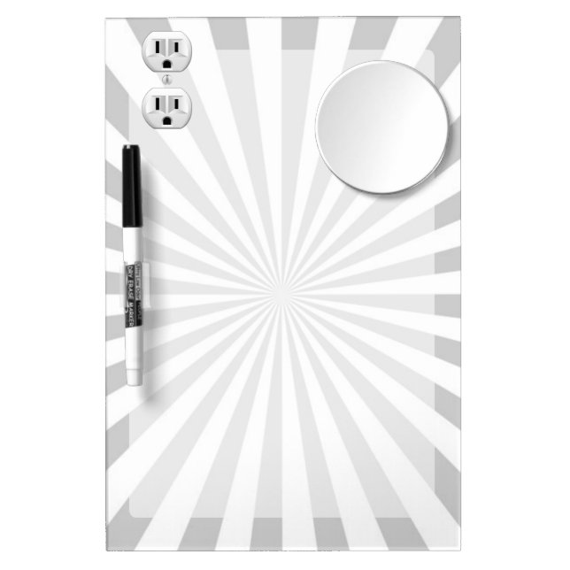 Electric Plug Wall Outlet Fun Customize This! Dry Erase Board With Mirror (Front)