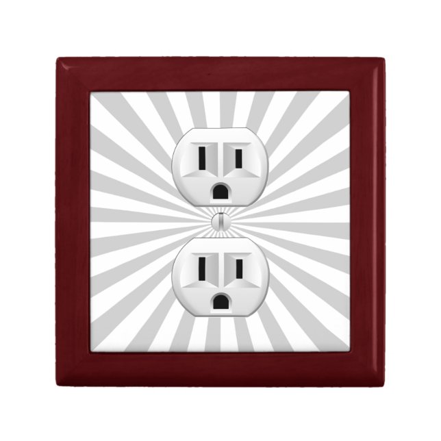 Electric Plug Wall Outlet Fun Customize This! Gift Box (Front)