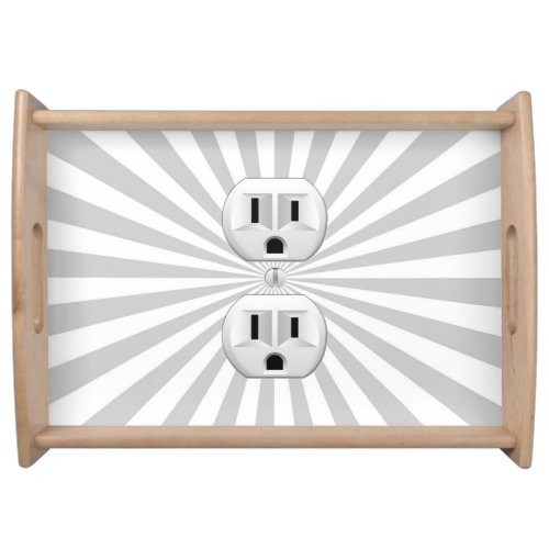 Electric Plug Wall Outlet Fun Customize This Serving Tray
