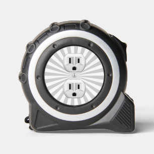 Electric Plug Wall Outlet Fun Customize This! Tape Measure