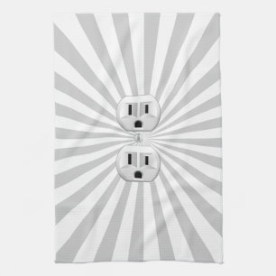 Electric Plug Wall Outlet Fun Customize This! Towel