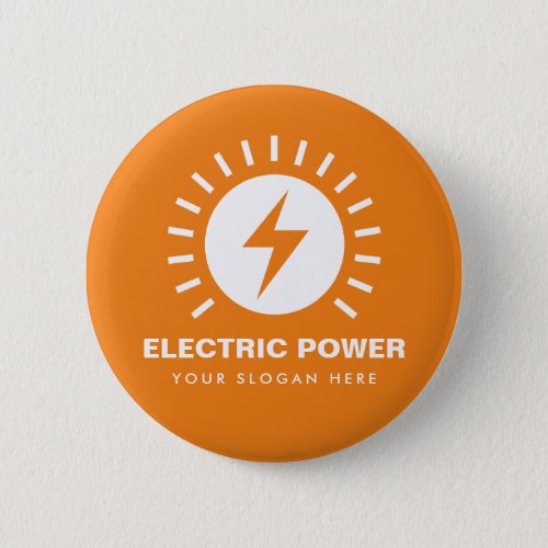 Electric power logo buttons for custom business