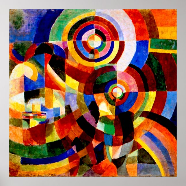 Electric Prisms by Sonia Delaunay Poster (Front)