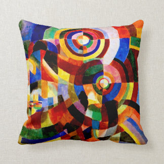 Electric Prisms by Sonia Delaunay Throw Pillow