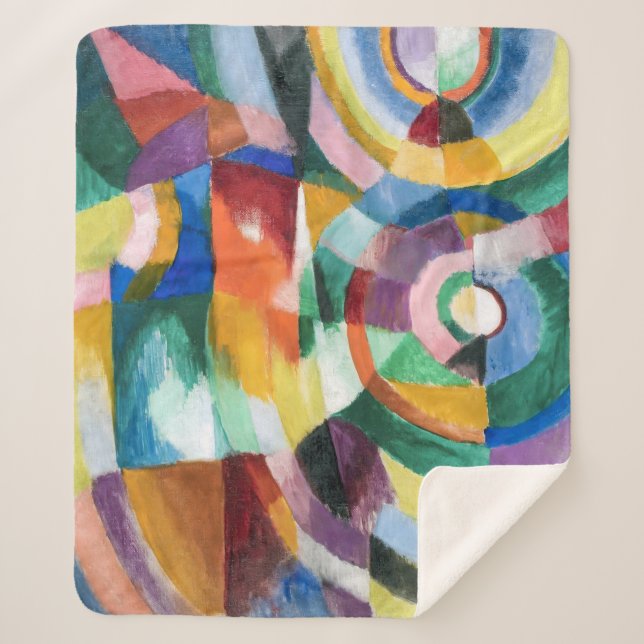 Electric Prisms | Sonia Delaunay | Sherpa Blanket (Front)
