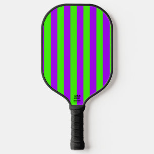 Electric Psychedelic Purple And Harlequin Green Pickleball Paddle