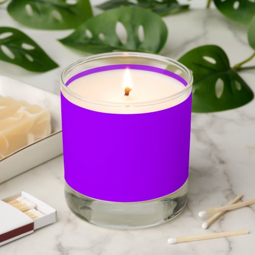 Electric Psychedelic Purple Solid Color Scented Candle