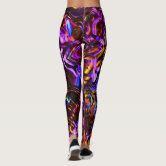 rainbow abstract leggings