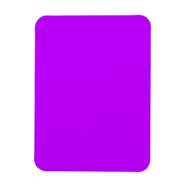 Electric Purple Contemporary Solid Color Magnet (Vertical)