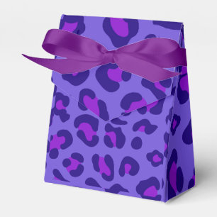 "Electric Purple Leopard" Favor Boxes