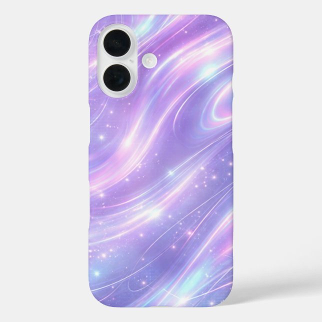 Electric purple neon patterns AI art  Case-Mate iPhone Case (Back)