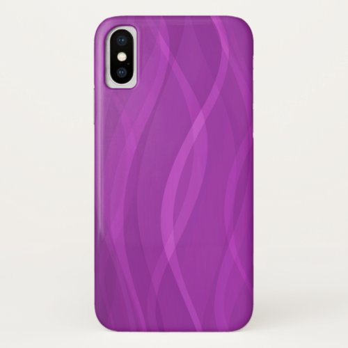 Electric purple ripple abstract iphone case